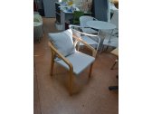 Кресло деревянное с подушками F.CASA Pablito дуб, роуп, ткань Фото 7