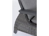 Шезлонг-лежак плетеный Garden Relax Britton алюминий, искусственный ротанг, олефин антрацит, серый Фото 8