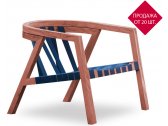 Лаунж-кресло деревянное F.CASA Kaya ироко, ткань Фото 1