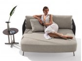 Лаунж-диван плетеный DITRE 356 Outdoor Woven металл, окуме, роуп, пенополиуретан, ткань Фото 4
