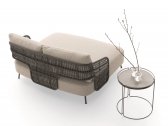 Лаунж-диван плетеный DITRE 356 Outdoor Woven металл, окуме, роуп, пенополиуретан, ткань Фото 3