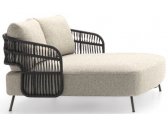 Лаунж-диван плетеный DITRE 356 Outdoor Woven металл, окуме, роуп, пенополиуретан, ткань Фото 1