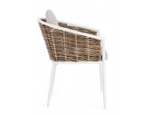Кресло плетеное с подушками Garden Relax Maribela алюминий, искусственный ротанг, олефин белый, бежевый Фото 4