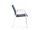 Кресло металлическое с обивкой Garden Relax Odeon алюминий, текстилен, олефин белый, деним Фото 2