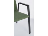 Кресло металлическое с обивкой Garden Relax Odeon алюминий, текстилен, олефин антрацит, оливковый Фото 8