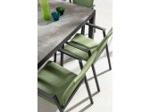 Кресло металлическое с обивкой Garden Relax Odeon алюминий, текстилен, олефин антрацит, оливковый Фото 6