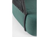 Диван плетеный с подушками Garden Relax Palmer алюминий, олефин антрацит, зеленый Фото 9