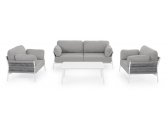Кресло плетеное с подушками Garden Relax Pardis алюминий, роуп, олефин белый, серый Фото 7