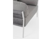 Кресло плетеное с подушками Garden Relax Pardis алюминий, роуп, олефин белый, серый Фото 8