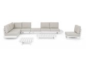 Комплект лаунж мебели Garden Relax Infinity алюминий, олефин белый, бежевый Фото 12