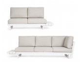 Комплект лаунж мебели Garden Relax Infinity алюминий, олефин белый, бежевый Фото 4