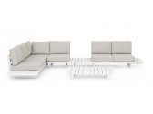 Комплект лаунж мебели Garden Relax Infinity алюминий, олефин белый, бежевый Фото 18
