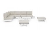 Комплект лаунж мебели Garden Relax Infinity алюминий, олефин белый, бежевый Фото 21