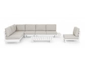 Комплект лаунж мебели Garden Relax Infinity алюминий, олефин белый, бежевый Фото 22