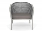 Лаунж-кресло металлическое с подушкой EMU Carousel алюминий, роуп, ткань Фото 6