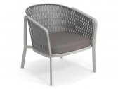 Лаунж-кресло металлическое с подушкой EMU Carousel алюминий, роуп, ткань Фото 4