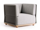 Кресло металлическое с подушками Atmosphera Switch алюминий, ткань Фото 1