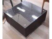 Столик плетеный журнальный со стеклом Tagliamento Лаунж алюминий, искусственный ротанг венге Фото 1