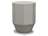 Столик кофейный каменный SNOC Gemma S полистоун серый Фото 1