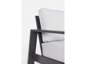 Комплект металлической лаунж мебели Garden Relax Baltic алюминий, ткань антрацит, светло-серый Фото 10