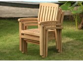 Кресло деревянное BraFab Lerum тик натуральный Фото 6