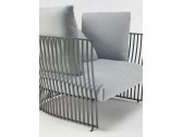 Кресло металлическое с подушками Ethimo Venexia алюминий, акрил минеральный серый, лишайник Фото 19
