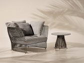 Кресло металлическое с подушками Ethimo Venexia алюминий, акрил минеральный серый, лишайник Фото 15