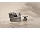 Кресло металлическое с подушками Ethimo Venexia алюминий, акрил минеральный серый, лишайник Фото 4
