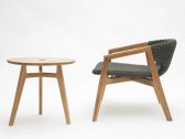 Столик деревянный кофейный Ethimo Knit тик натуральный Фото 18
