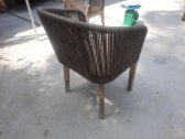 Кресло деревянное плетеное Tagliamento Flores акация, алюминий, роуп, полиэстер натуральный Фото 13