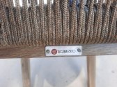 Кресло деревянное плетеное Tagliamento Flores акация, алюминий, роуп, полиэстер натуральный Фото 6