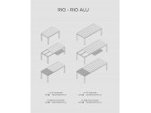 Стол металлический раздвижной Nardi Rio Alu 210 Extensibile алюминий белый Фото 4