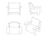 Кресло лаунж мягкое Vondom Milos ироко, ткань, полиуретан Фото 8