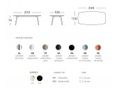 Стол мраморный Scab Design Squid M алюминий, металл, мрамор антрацит, черный мрамор Сахара Нуар Фото 2