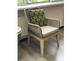 Кресло деревянное плетеное Tagliamento Belle акация, алюминий, роуп, полиэстер натуральный Фото 13