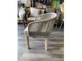 Кресло деревянное плетеное Tagliamento Flores акация, алюминий, роуп, полиэстер натуральный Фото 15