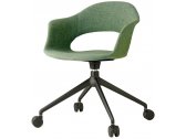 Кресло офисное с обивкой Scab Design Lady B Pop алюминий, технополимер, ткань черный, зеленый Фото 1