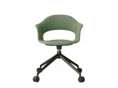 Кресло офисное с обивкой Scab Design Lady B Pop алюминий, технополимер, ткань черный, зеленый Фото 5