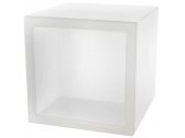 Куб открытый пластиковый светящийся SLIDE Open Cube 45 Lighting LED полиэтилен белый Фото 1