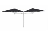 Зонт профессиональный двухкупольный Umbrosa Duo Paraflex алюминий, ткань solidum Фото 10