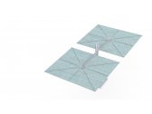Зонт профессиональный двухкупольный Umbrosa Duo Spectra алюминий, ткань solidum Фото 44
