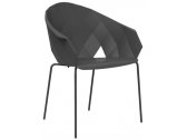 Кресло пластиковое Vondom Vases Basic сталь, полипропилен, стекловолокно черный Фото 1