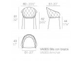 Кресло пластиковое Vondom Vases Basic сталь, полипропилен, стекловолокно черный Фото 2