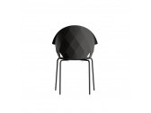 Кресло пластиковое Vondom Vases Basic сталь, полипропилен, стекловолокно черный Фото 4