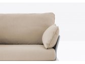 Кресло с подушками PEDRALI Reva P алюминий, ткань белый, песочный Фото 5