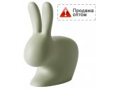 Стул пластиковый детский Qeeboo Rabbit Baby полиэтилен зеленый Фото 1