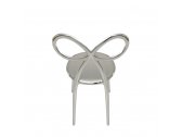 Комплект пластиковых стульев Qeeboo Ribbon Metal Finish Set 2 полипропилен серебристый Фото 8