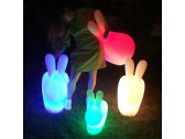 Светильник пластиковый напольный Qeeboo Rabbit OUT полиэтилен полупрозрачный Фото 20