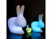 Светильник пластиковый напольный Qeeboo Rabbit OUT полиэтилен полупрозрачный Фото 30