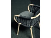 Кресло плетеное с мягким сиденьем VeryWood Zantilam ясень, роуп, ткань Фото 9